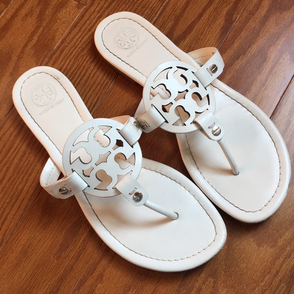 Tory Burch Shoes - Tory Burch White Miller Sandals